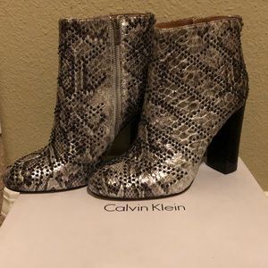 Calvin Klein high heel boots